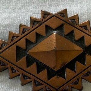 Vintage 1960s Southwest copper pin/brooch. Southwestern/Native American Style
